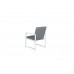 Aureum dining fauteuil mat wit/ licht grijs